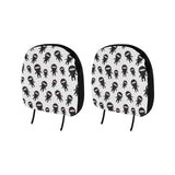Ninja pattern plaid background Car Headrest Cover