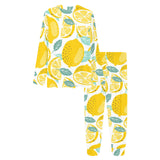 lemon design pattern Women's All Over Print Pajama Set