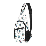 Swallow Pattern Print Design 04 All Over Print Chest Bag