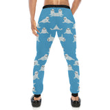 Cute sea lion seal pattern background Unisex Casual Sweatpants