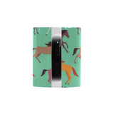 Colorful horses pattern Morphing Mug Heat Changing Mug