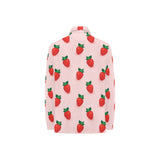 Strawberry beautiful pattern Women's Long Sleeve Polo Shirt