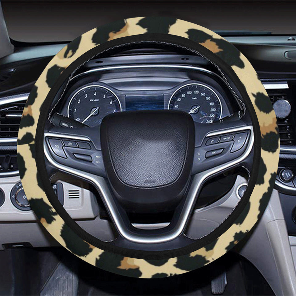 Leopard print design pattern Car Steering Wheel Cover