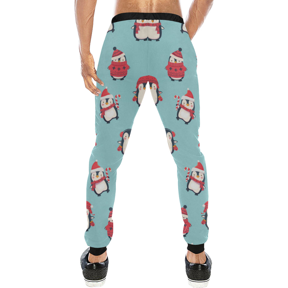 Cute penguin christmas  design pattern Unisex Casual Sweatpants