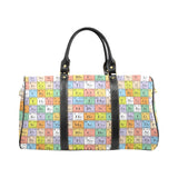 Chemistry Periodic Table Pattern Print Design 01 Travel Bag