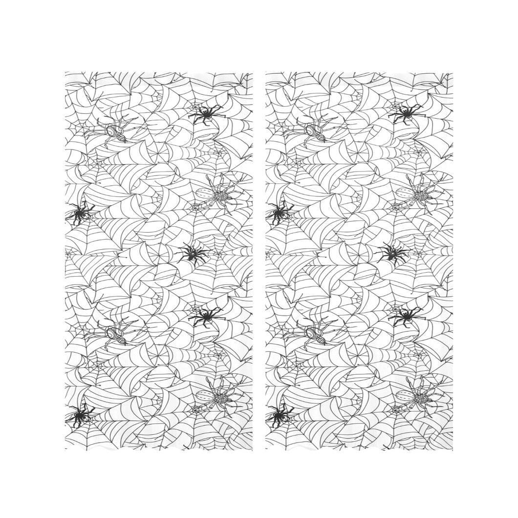Spider web cobweb pattern Gauze Curtain