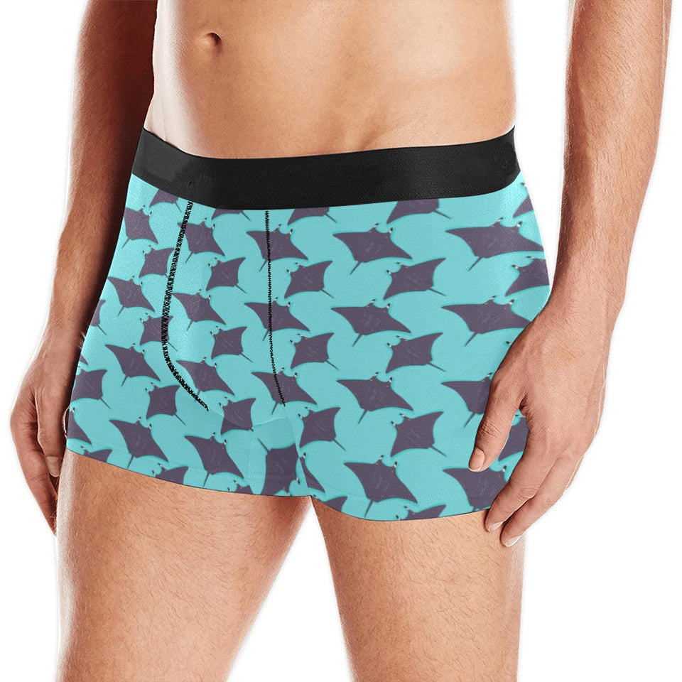 Stingray Pattern Print Design 02 Men's All Over Print Boxer Briefs Men's Underwear