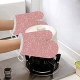 Bicycle Pattern Print Design 02 Heat Resistant Oven Mitts