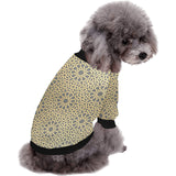 arabic star gold pattern All Over Print Pet Dog Round Neck Fuzzy Shirt