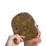 cacao beans tribal polynesian pattern background All Over Print Snapback Cap