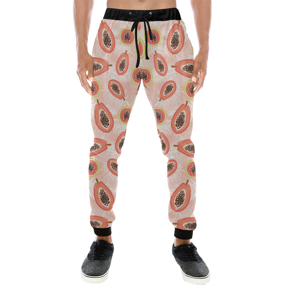 papaya leaves pattern Unisex Casual Sweatpants
