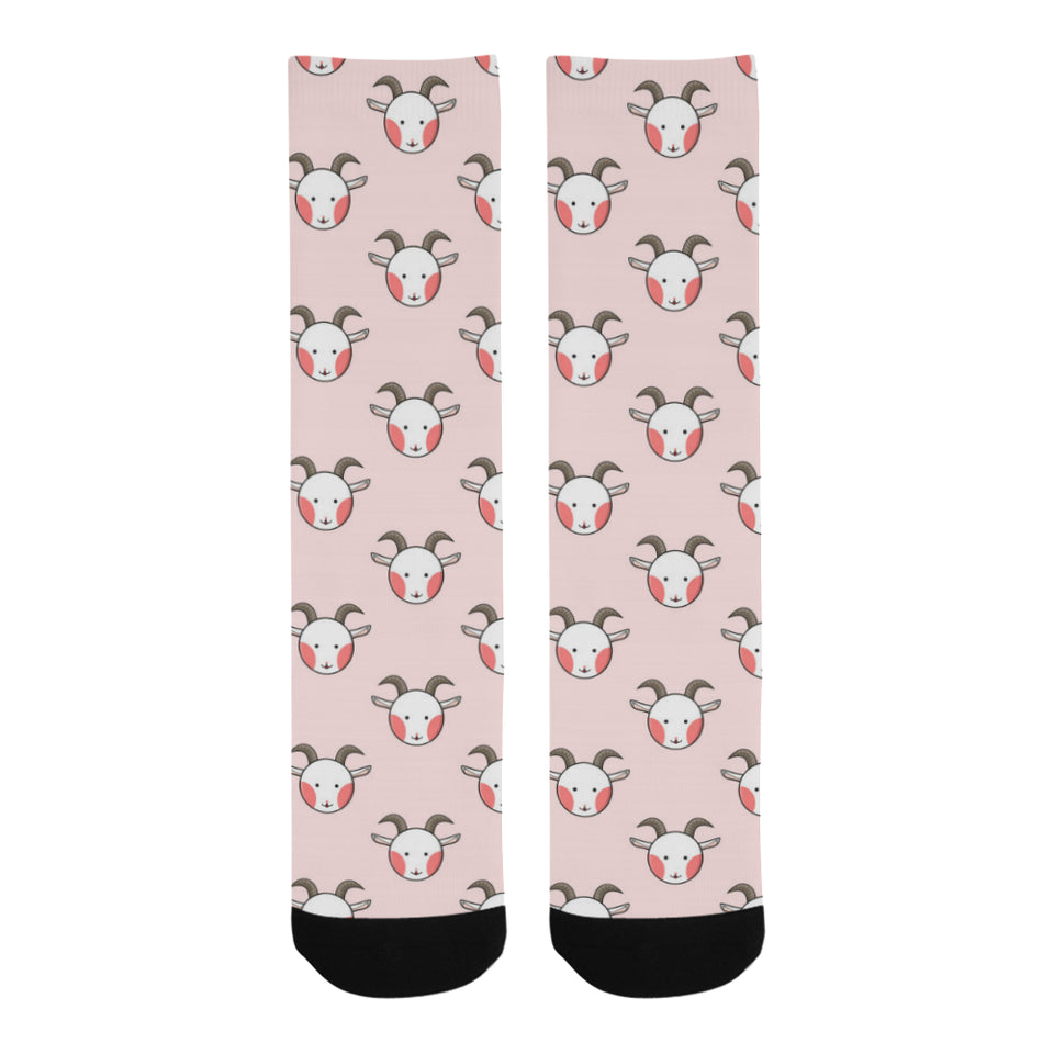 Cute goat pattern Crew Socks