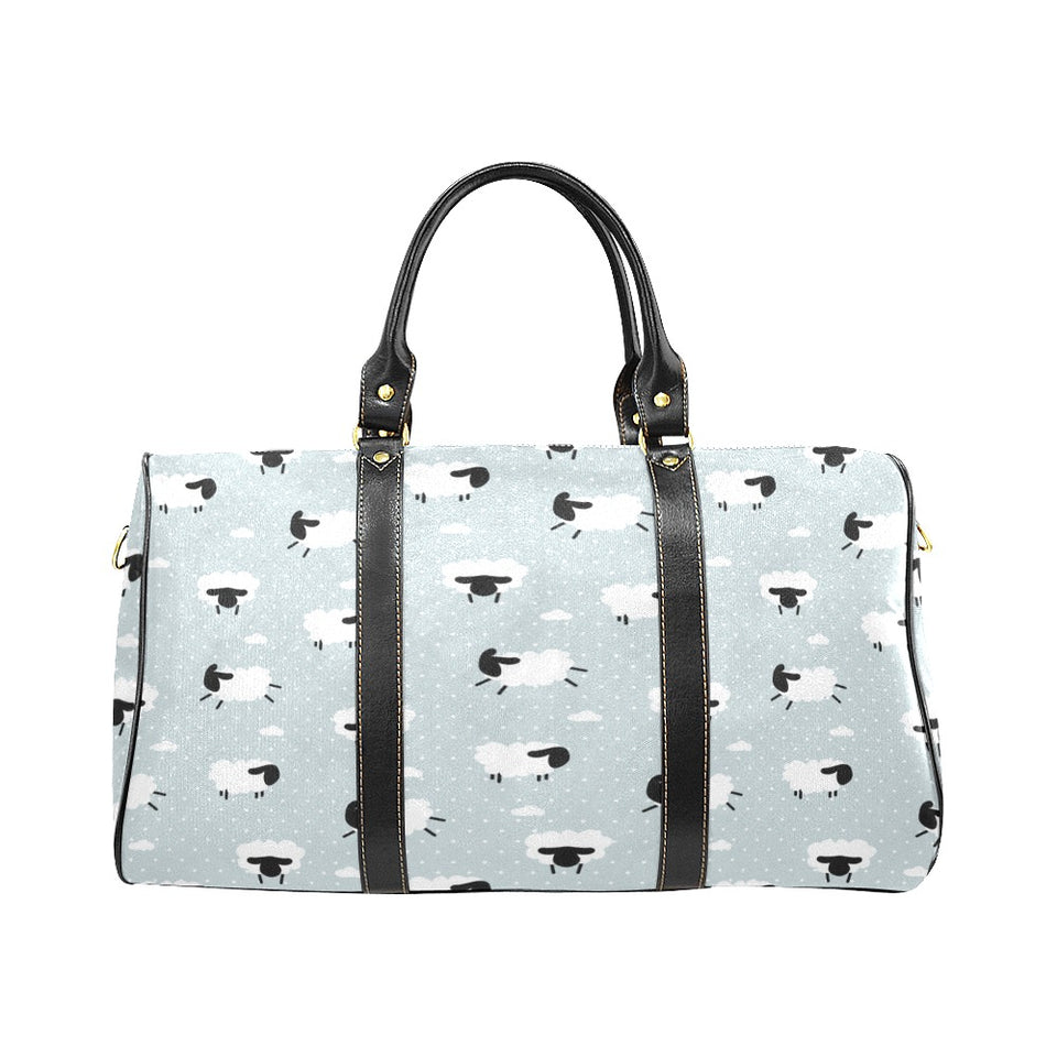 Sheep polka dot cloud pattern Travel Bag
