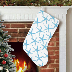 Watercolor starfish pattern Christmas Stocking