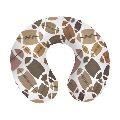 American football ball pattern U-Shaped Travel Neck Pillow