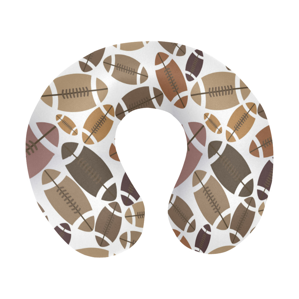 American football ball pattern U-Shaped Travel Neck Pillow
