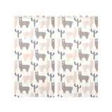 Llama Alpaca pattern Gauze Curtain
