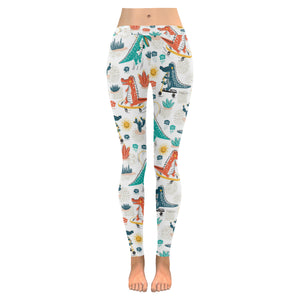 Cute Crocodile Pattern Women's Legging Fulfilled In US