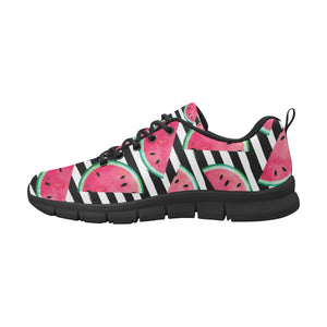 Watercolor paint textured watermelon pieces Women's Sneaker Shoes
