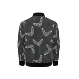 Hand drawn boomerang Australian aboriginal ornamen Kids' Boys' Girls' Bomber Jacket
