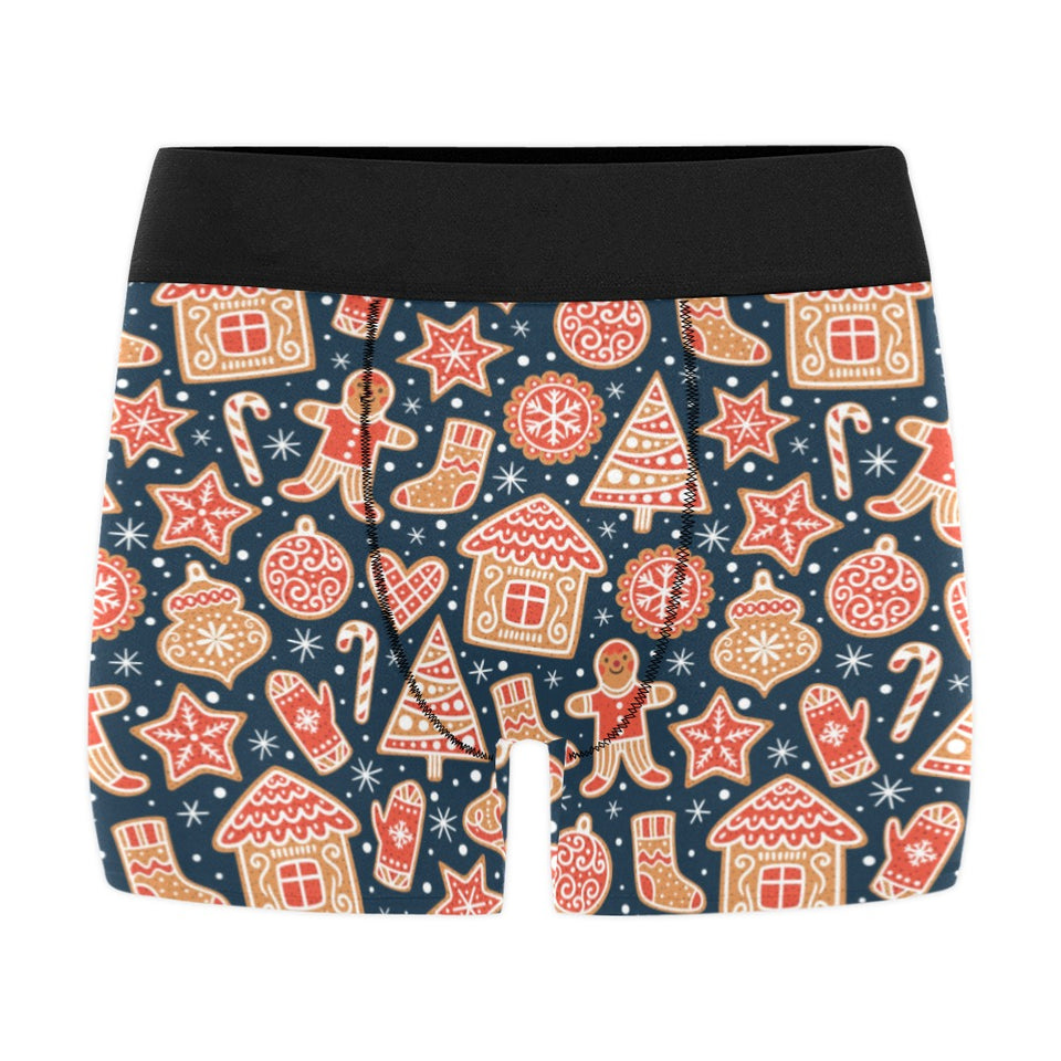 Christmas gingerbread cookie pattern Men's All Over Print Boxer Briefs Men's Underwear