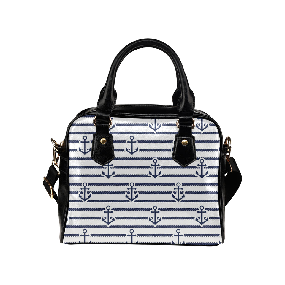 Anchor rope nautical  pattern Shoulder Handbag