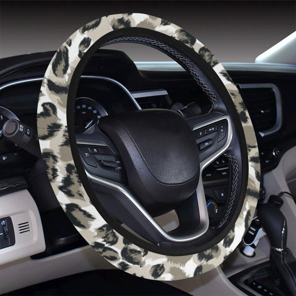 Leopard skin print pattern Car Steering Wheel Cover