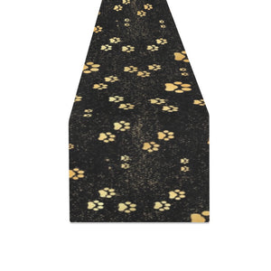 Dog Paws Pattern Print Design 05 Table Runner