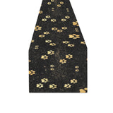 Dog Paws Pattern Print Design 05 Table Runner