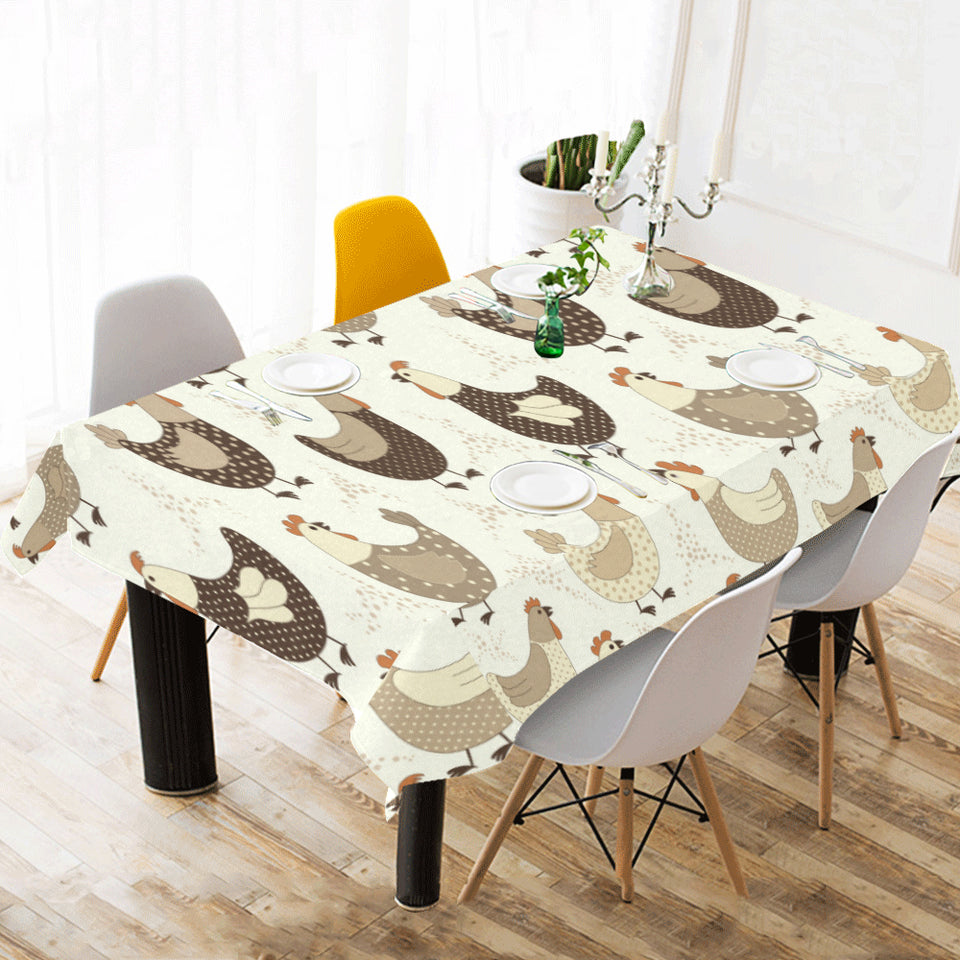 Cute rooster chicken cock Tablecloth