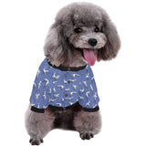 Seagull Pattern Print Design 03 All Over Print Pet Dog Round Neck Fuzzy Shirt