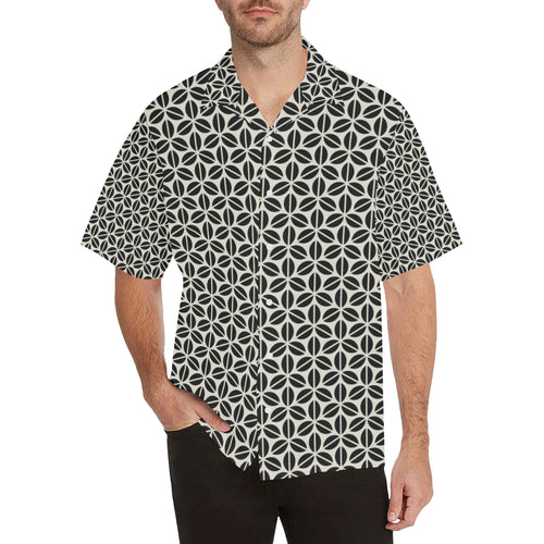 Coffee bean abstract modern pattern Men's All Over Print Hawaiian Shirt