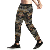 Chameleon lizard tropical leaves palm tree Unisex Casual Sweatpants
