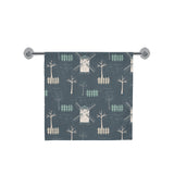 windmill tree pattern Bath Towel