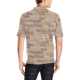 Brick Printed Pattern Print Design 01 Men's All Over Print Polo Shirt