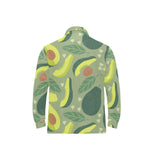 Avocado pattern Men's Long Sleeve Polo Shirt