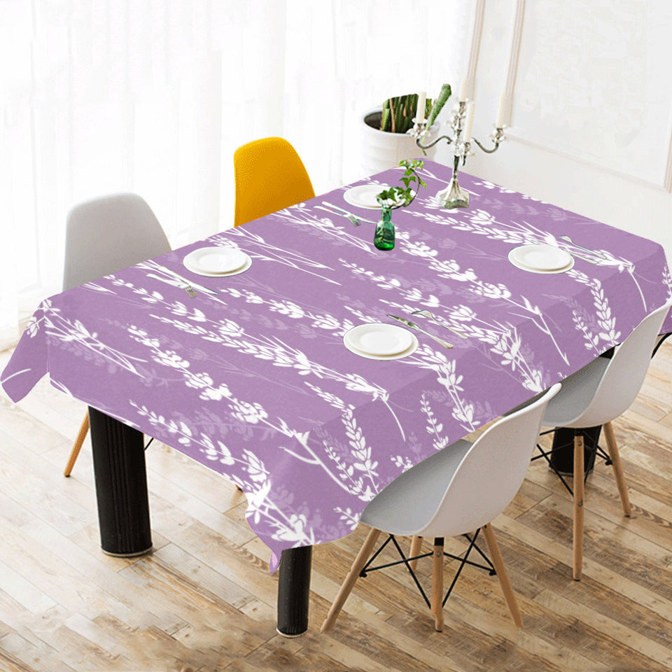 Lavender flowers purple pattern Tablecloth