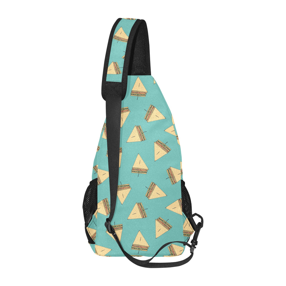 Sandwich Pattern Print Design 03 All Over Print Chest Bag