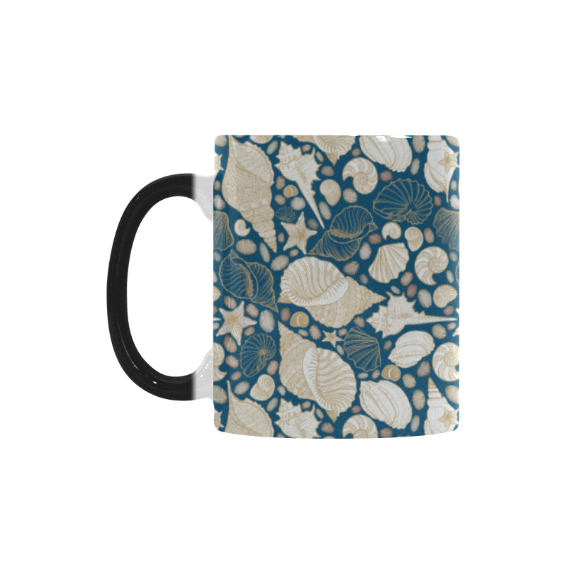 Sea turtle Polynesian Tribal design pattern Morphing Mug Heat Changing Mug