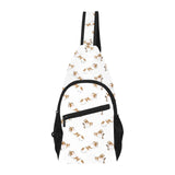Jack Russel Pattern Print Design 04 All Over Print Chest Bag