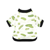 Cucumber sketch pattern All Over Print Pet Dog Round Neck Fuzzy Shirt