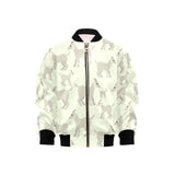 Little young goat pattern Kids' Boys' Girls' Bomber Jacket