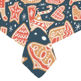Christmas gingerbread cookie pattern Tablecloth