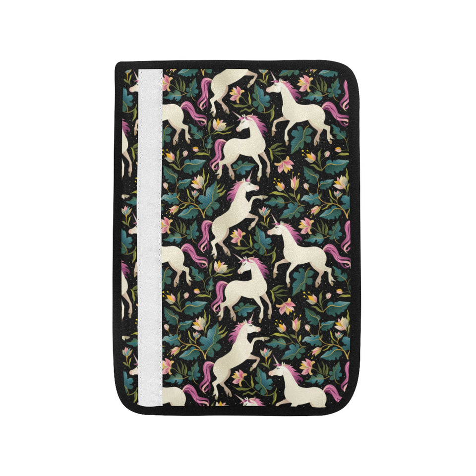 Unicorns forest background Car Seat Belt Cover