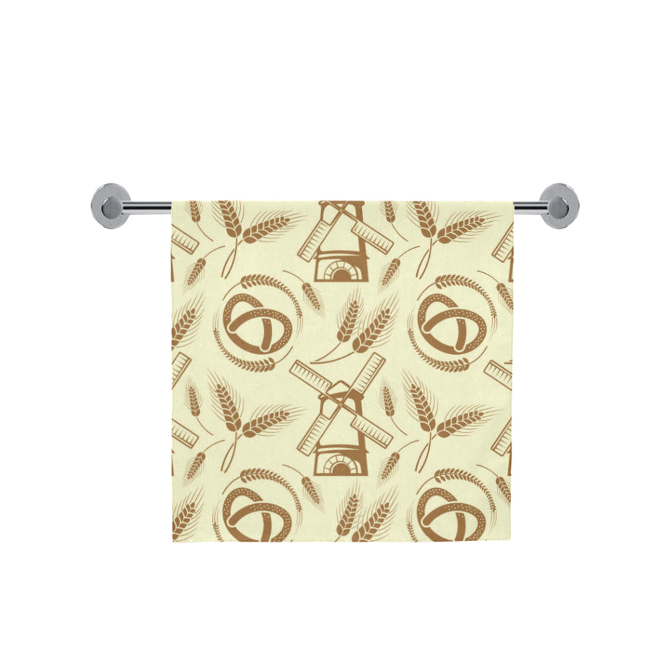 Windmill Wheat pattern Bath Towel