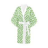 Hop pattern background Women's Short Kimono Robe
