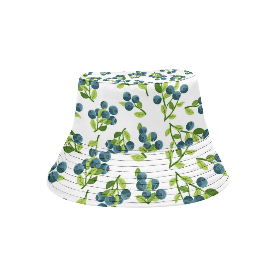 blueberry white background Unisex Bucket Hat