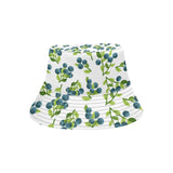 blueberry white background Unisex Bucket Hat