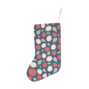 dragon fruits dark blue background Christmas Stocking