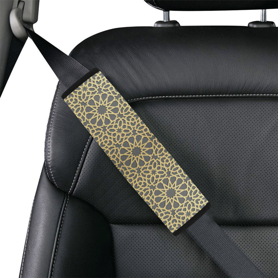 arabic star gold pattern Car Seat Belt Cover